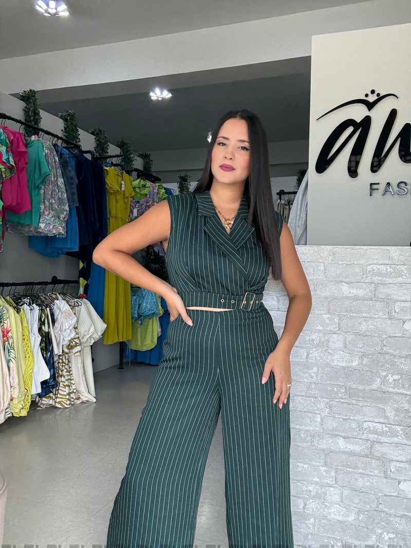 Stripes Dark Green Set