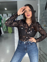 Black Lace Blouse