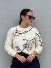 Embroidery Ivory Sweater