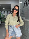 Sage Buttons Blouse
