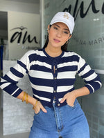 Navy Stripes Cardigan