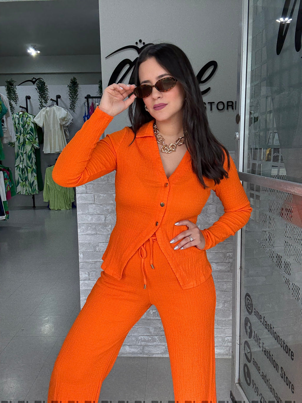 Orange Long Set
