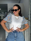Lace Sleeves T-Shirt
