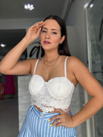 White Lace Bustier