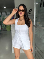 White Vest Short Set