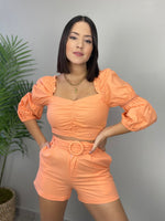 Peach Short Set