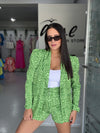 Green Snake Printed Short