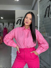Soft Pink Buttons Blouse