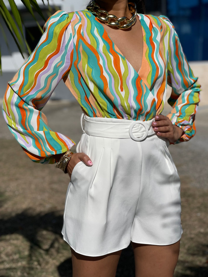 Colorful Stripes Romper