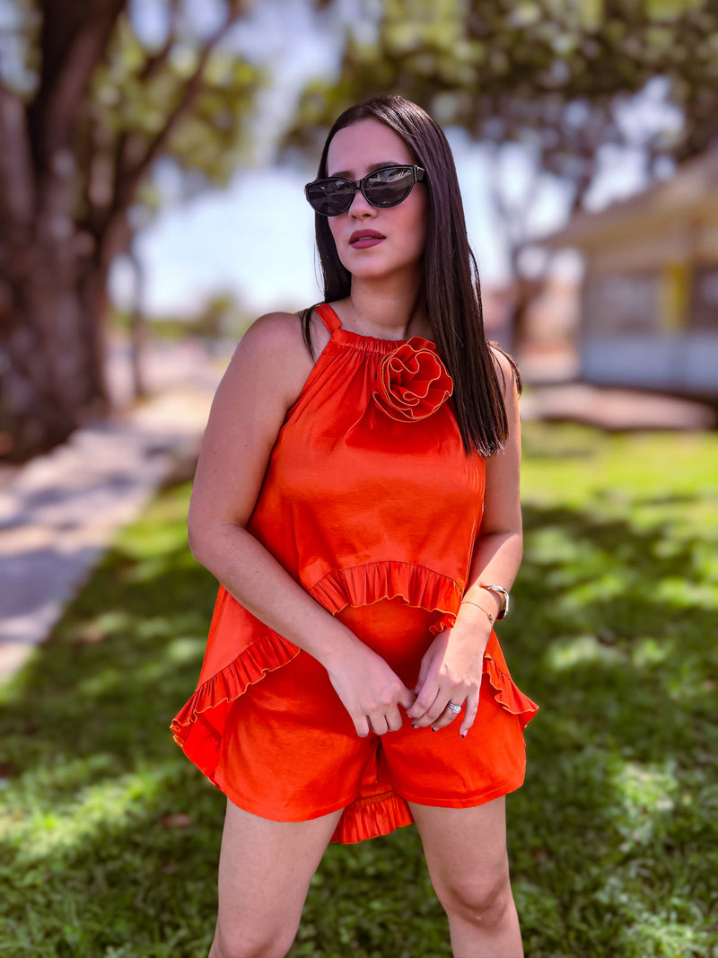 AME 261: Tangerine Halter Top