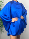 Royal Blue Satin Dress