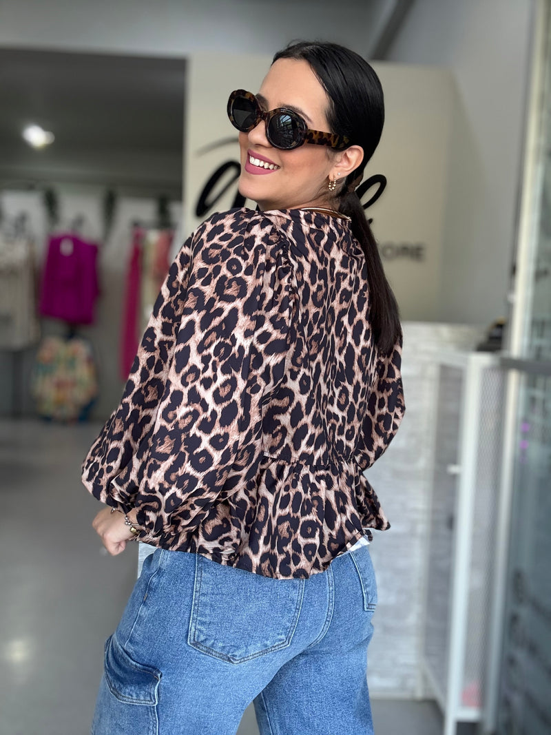 Animal Print Blouse