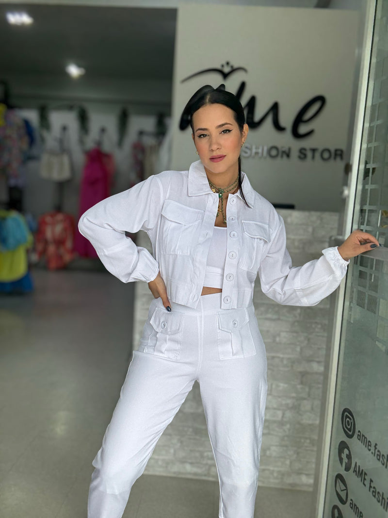 White Long Set