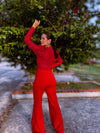 Red Sequins Bodysuit