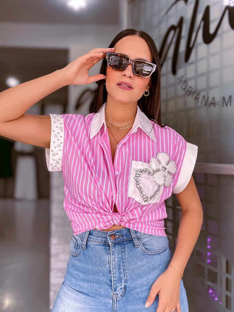 Pink Stripes Shirt