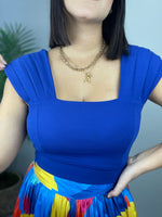 Royal Blue Crop Top