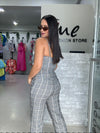 Gingham Printed Set