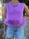 Purple Feathers Top