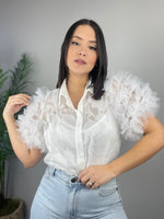 Organza White Blouse