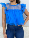 Royal Blue Tull Top