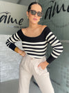 Black Stripes Sweater