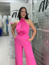 Pink Flower Jumpsuit