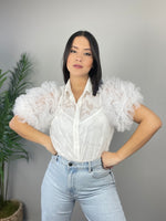 Organza White Blouse