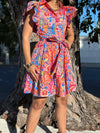 Magenta Flowers Dress