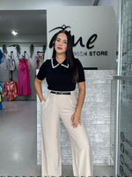 Belted Taupe Pant