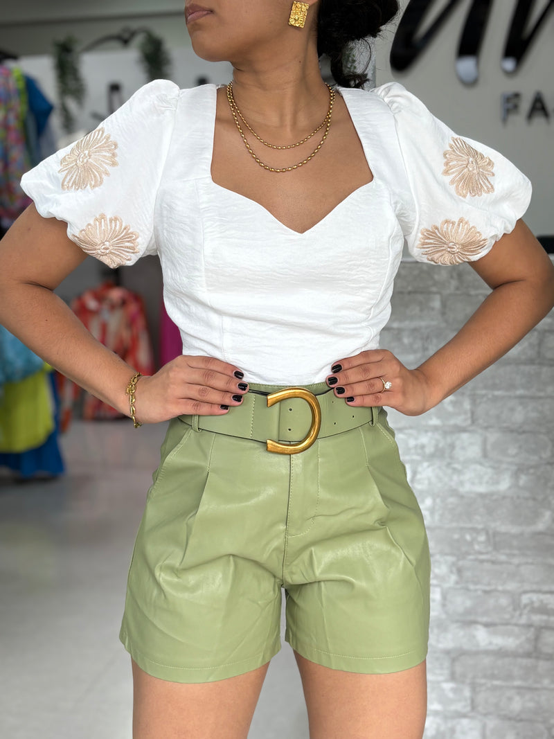 White Bubble Top