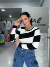 Stripes Black and White Sweater