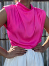 Pink Drapped Blouse