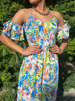 Blue Tropical Jumpsuit