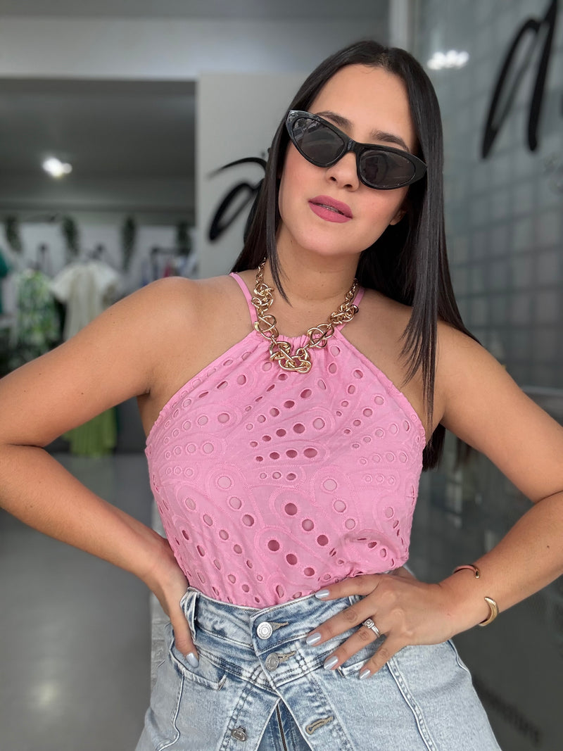 Pink Halter Top