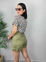 Military Green Paperbag Short