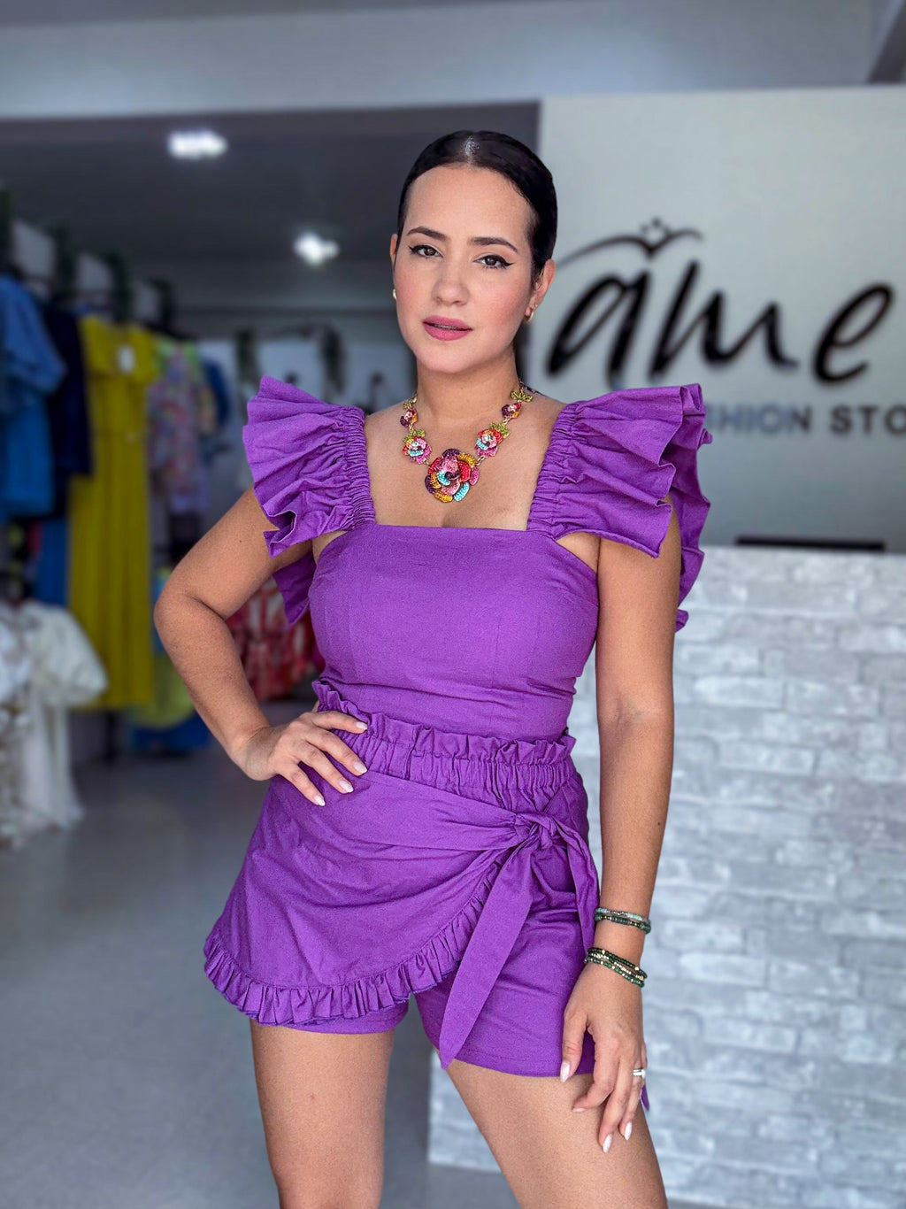 AME ESSENTIAL ELASTIC WAIST SKORT