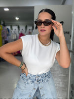 White Sweater Blouse