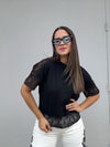 Lace Black Tshirt