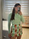 Colorful Plaid Skort