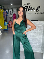 Green Satin Set