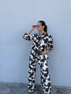 Cow Print Pant