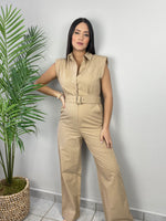 Beige Jumpsuit