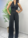 Black Sequins Jumpsuit