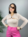 Shine Nude Blouse