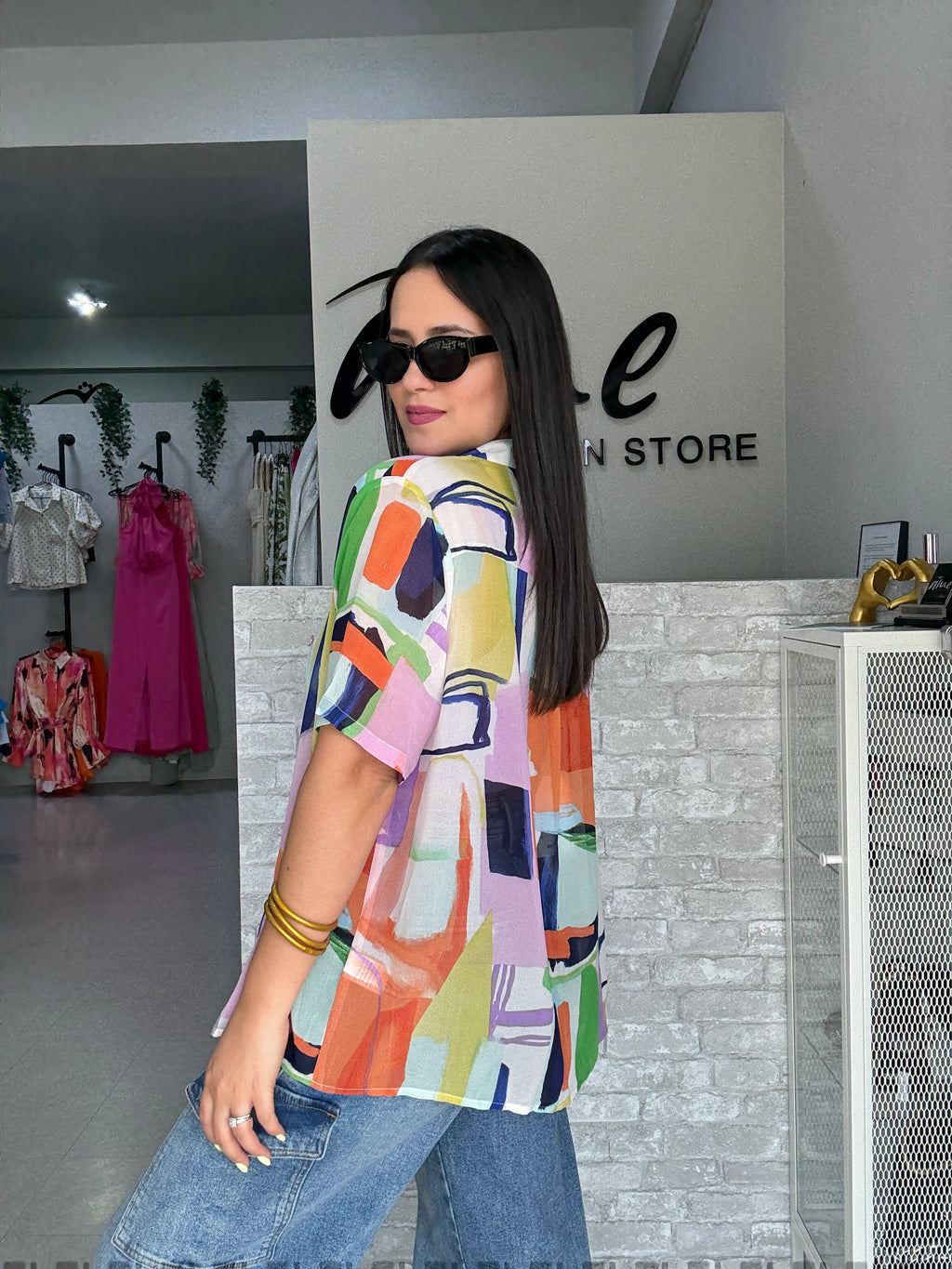 Multicolor Chiffon Blouse