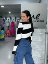 Stripes Black and White Sweater