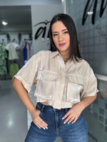 Champagne Crop Shirt