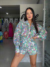 Elegant Multicolor Short Set