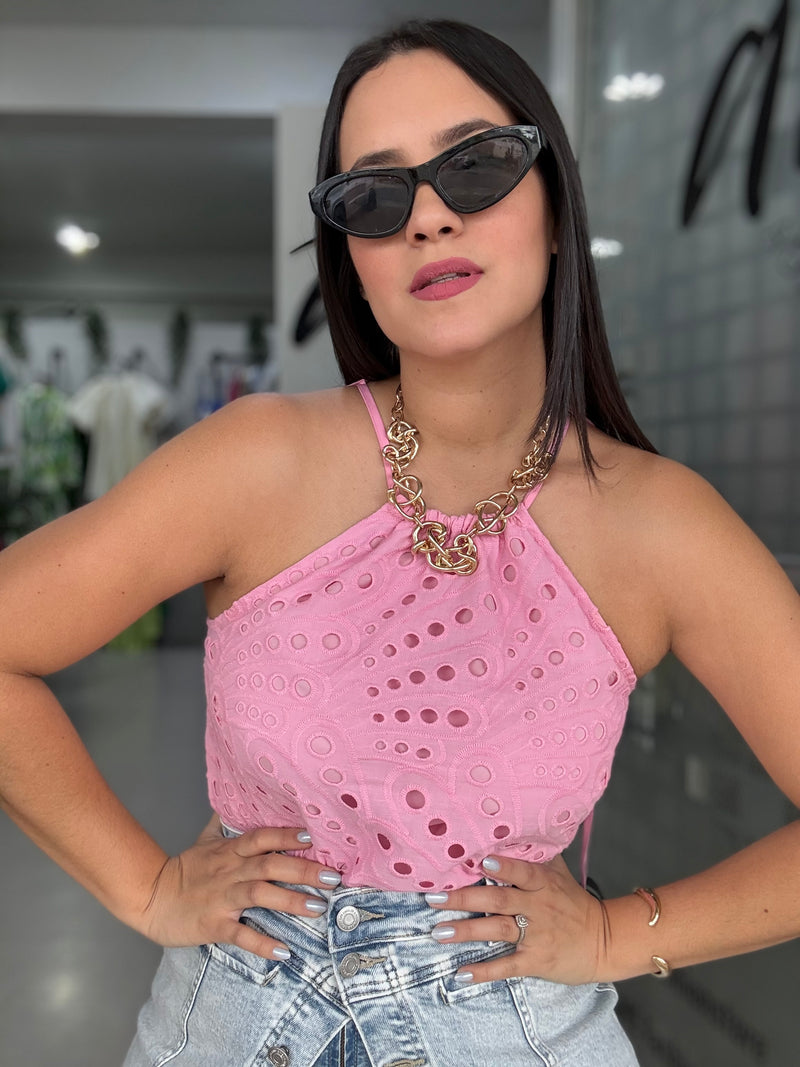 Pink Halter Top
