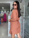 Brown Stripes Dress